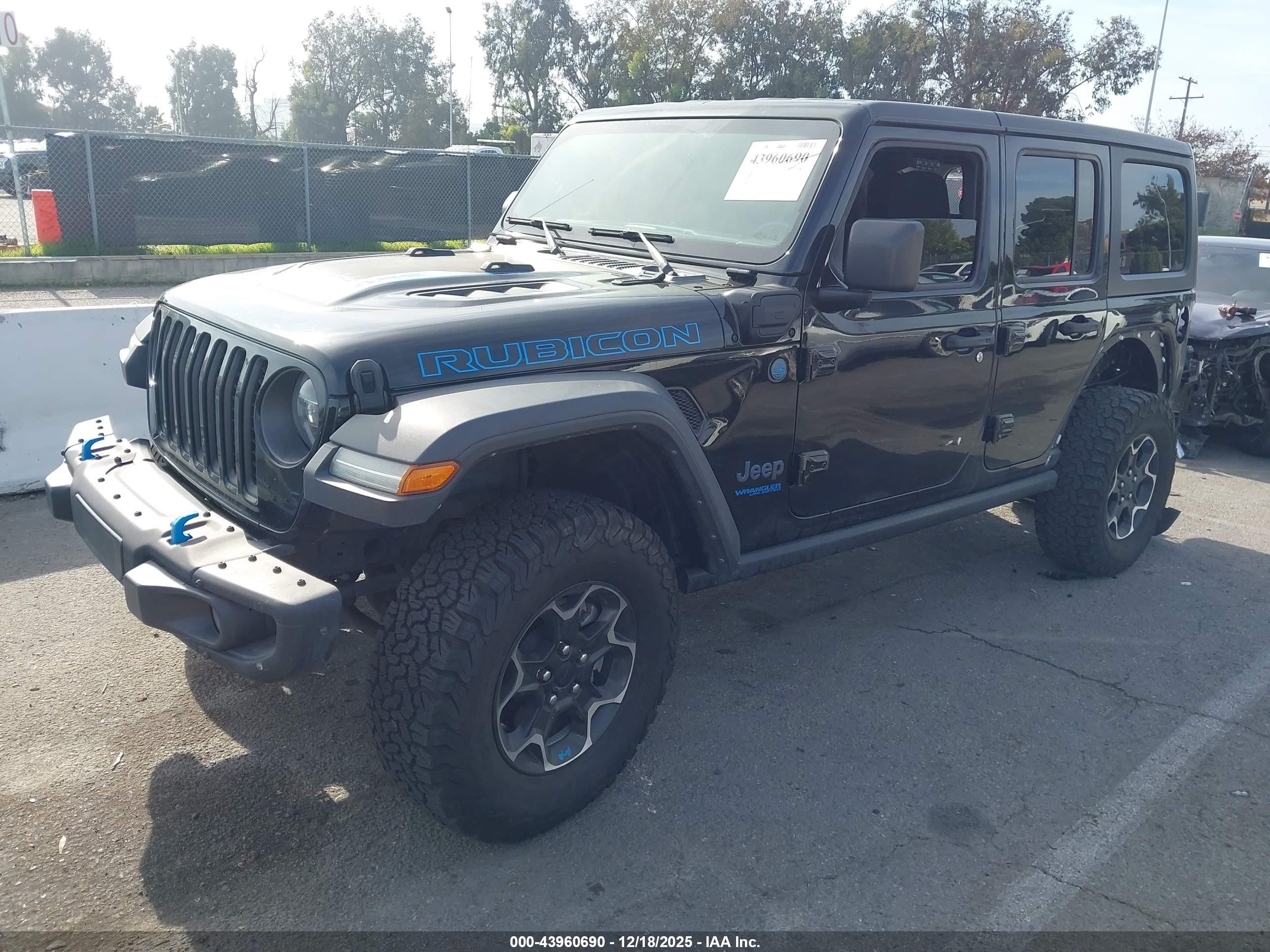 JEEP WRANGLER 4XE UNLIMITED RUBICON 4X4 2022